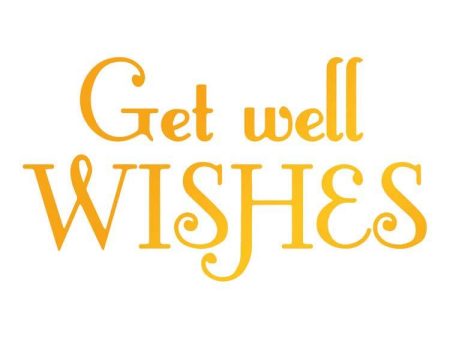 Ultimate Crafts Hotfoil Stamp - Get Well Wishes Cheap