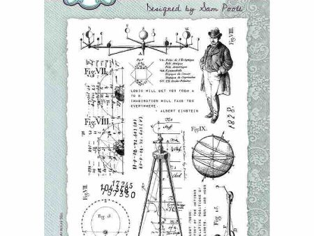 Creative Expressions Sam Poole The Astrologist 6 in x 8 in Clear Stamp Set Online Sale