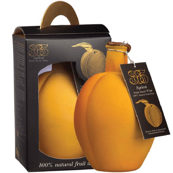 365 Apricot Semi-Sweet Wine Souvenir Gift Box - 750ml For Cheap