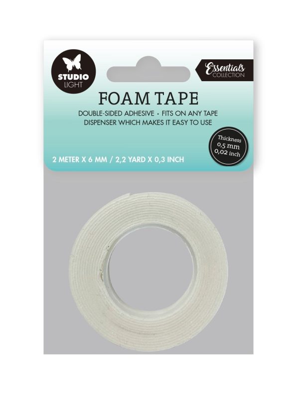 SL Doublesided Foam Tape 0.5mm Thick - 0.6mm Wide Essential Tools 55x55x0.6mm 2 MT nr.01 Online Sale