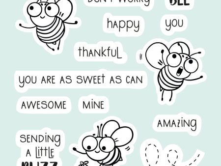 CCL Clear Stamp Bee Happy Friendz 148x105x3mm 20 PC nr.434 Discount