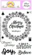 Frantic Stamper Clear Stamp Set - Snowflake Wreath Online Sale