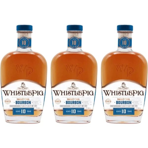 Whistle Pig 10 yr Toasted Bourbon  Snout to Tail  3-Pack Discount