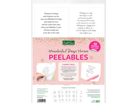 Kanban Crafts Wonderful Days Verses Peelables, 48 stickers Sale