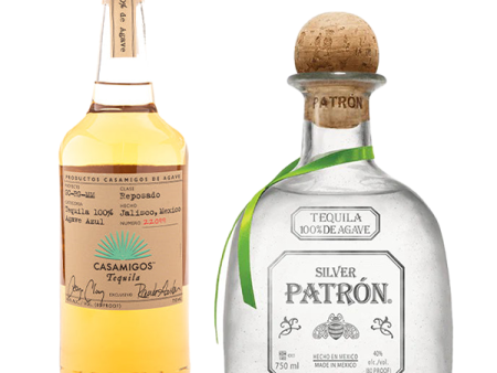 Patron Tequila Silver, Casamigos Tequila Reposado  Bundle Discount