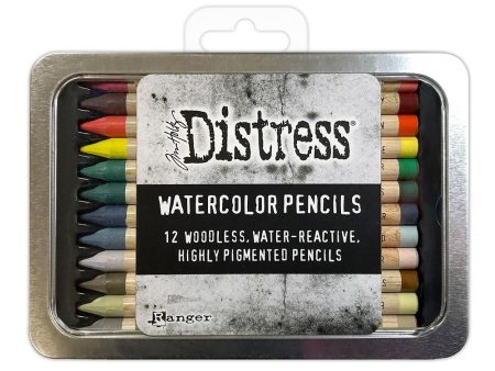 Tim Holtz Distress Watercolor Pencils 12 Pkg Set 5 Online