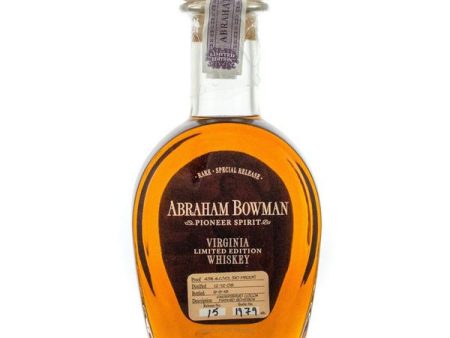 Abraham Bowman Ginger Flavored Whiskey Ltd Edition Hot on Sale