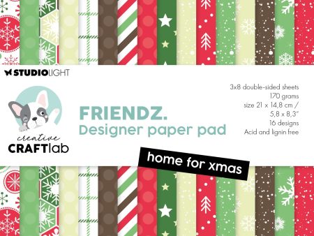 CCL Design Paper Pad Home For Xmas Friendz 24 SH Online Hot Sale