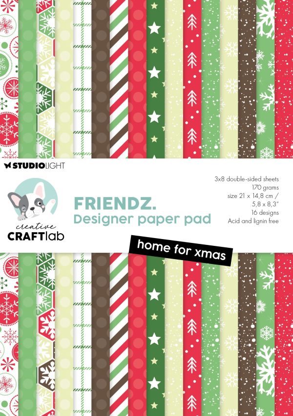 CCL Design Paper Pad Home For Xmas Friendz 24 SH Online Hot Sale