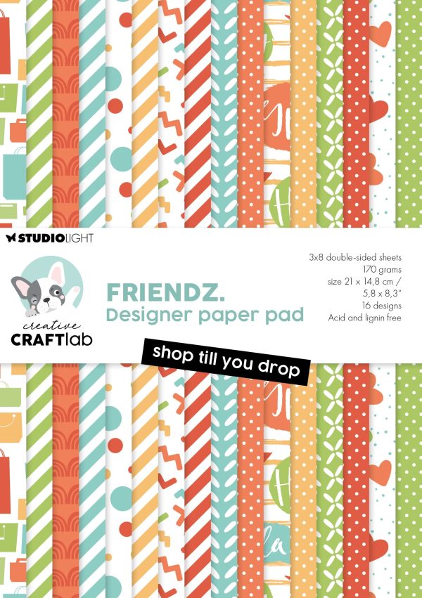 CCL Design Paper Pad Shop Till You Drop Friendz 24 SH on Sale