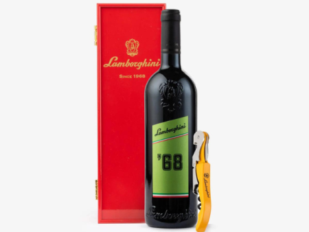 Lamborghini Gift Box with Corkscrew and Wine 750ml Discount