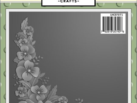 Lisa Horton 6x6 3D Embossing Folder & Die - Pansy Corner Fashion