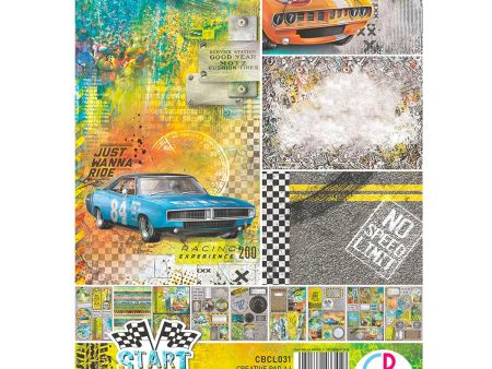 Ciao Bella Start Your Engines Creative Pad A4 9 Pkg For Sale