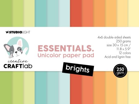 CCL Unicolor Paper Pad Brights Essentials 24 SH Online Sale