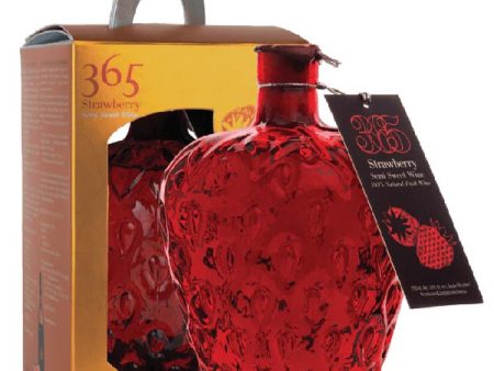 365 Strawberry Semi-Sweet Wine Souvenir Gift Box - 750ml Supply