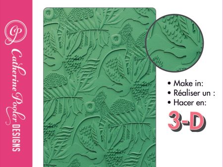 Sizzix 3-D Textured Impressions Embossing Folder - Jungle Textures by Catherine Pooler Cheap