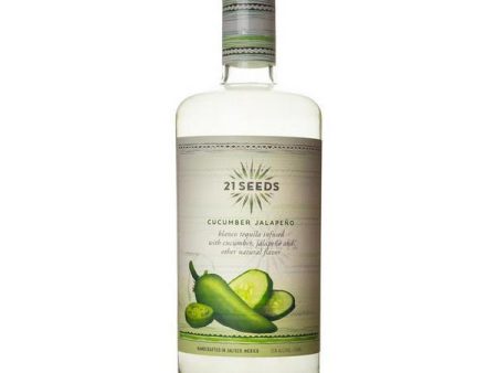 21 Seeds Cucumber Jalapeno Infused Blanco Tequila Hot on Sale