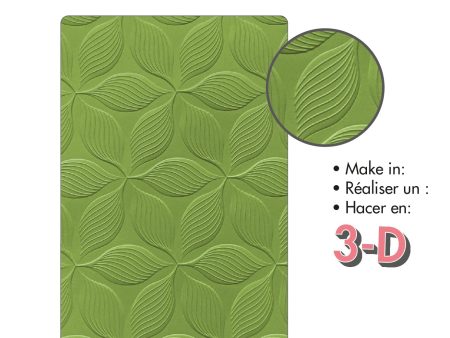 Sizzix 3-D Textured Impressions Embossing Folder - Defined Petals Online Hot Sale