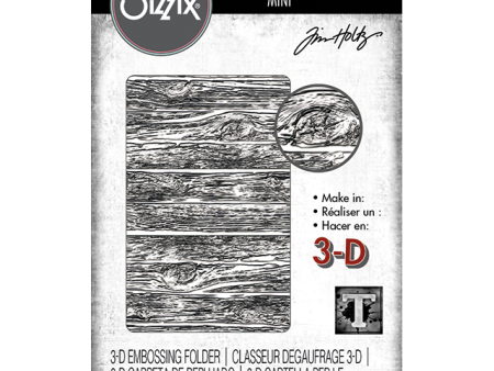 Sizzix 3-D Texture Fades Embossing Folder - Mini Lumber by Tim Holtz Online