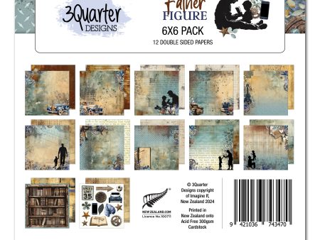 3Quarter Designs Father Figure 6x6 Paper Pack Supply