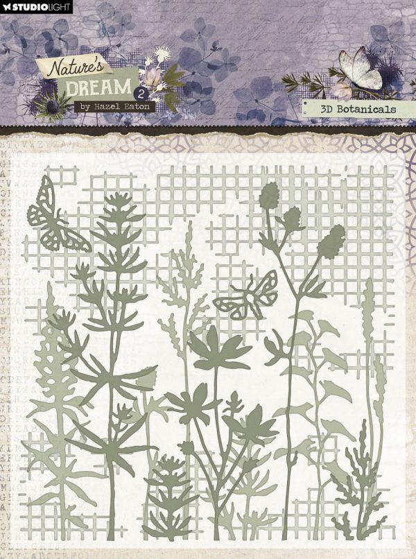 HE Embossing Folder 3D Botanicals Nature s Dream 2 - 1 PC Sale