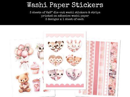 Sweet Valentine Washi Tape Stickers 33435 For Discount