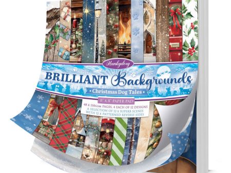 Brilliant Backgrounds - Christmas Dog Tales 8  x 8  Paper Pad Online Sale