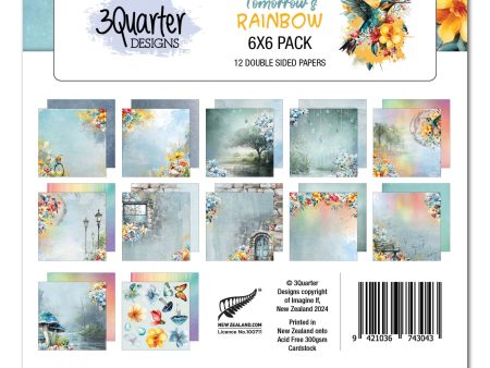 3Quarter Designs Tomorrow s Rainbow 6x6 Paper Pack Online