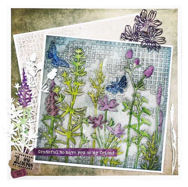 HE Embossing Folder 3D Botanicals Nature s Dream 2 - 1 PC Sale