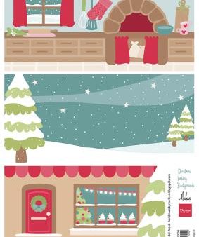 Marianne Design A4 Cutting Sheet - Christmas Bakery Backgrounds by Marleen Discount