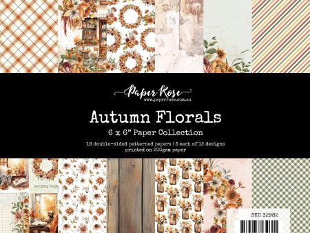 Autumn Florals 6x6 Paper Collection 32982 Fashion