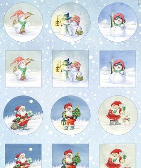 Marianne Design A4 Cutting Sheet - Hetty s Minis - Snowmen & Santa Online