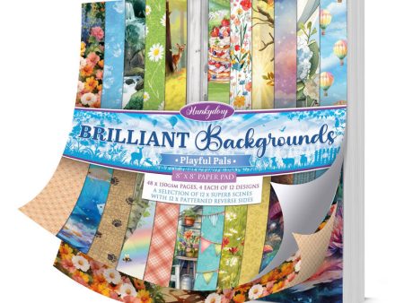 Brilliant Backgrounds - Playful Pals 8  x 8  Paper Pad Online Hot Sale