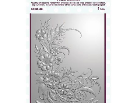 Creative Expressions Petal Cascade 5 in x 7 in 3D Embossing Folder For Discount