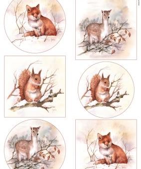 Marianne Design A4 Cutting Sheet - Mattie s Mooiste - Forest Animals Hot on Sale