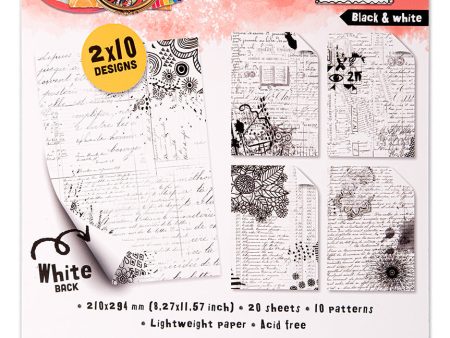 ABM Collage Paper Black & White Art By Marlene 20 SH on Sale