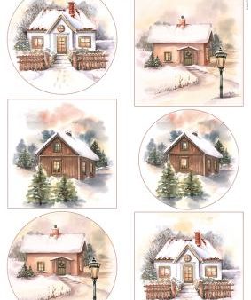 Marianne Design A4 Cutting Sheet - Mattie s Mooiste - Winter Cottages on Sale