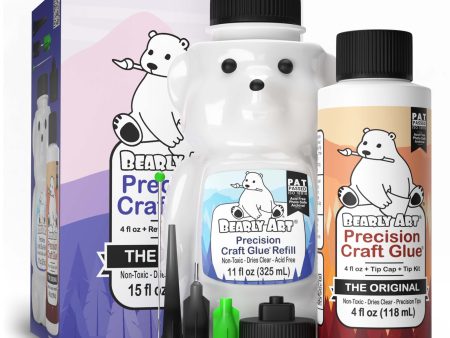 Bearly Art Precision Craft Glue - THE BUNDLE For Discount