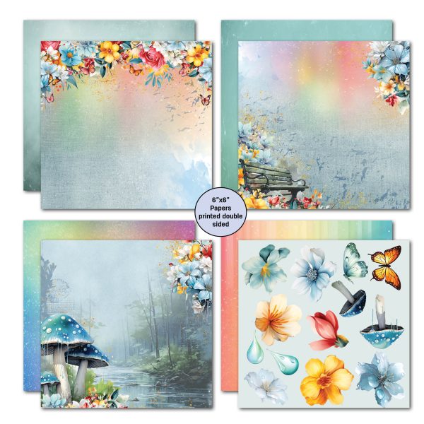 3Quarter Designs Tomorrow s Rainbow 6x6 Paper Pack Online