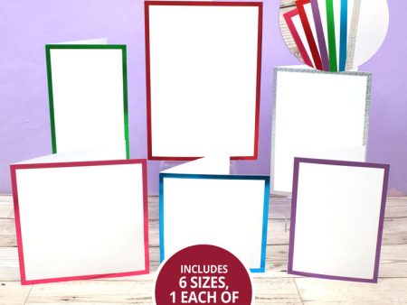 Foiled Edge Card Blanks & Envelopes Megabuy - Brights Edition Online