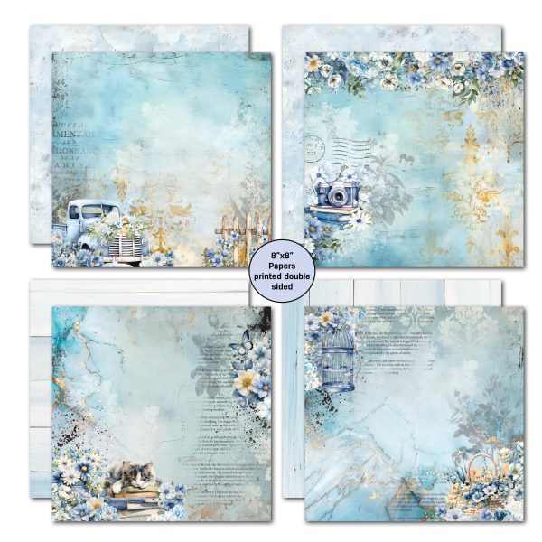 3Quarter Designs Delicate Harmony 8x8 Paper Pack Online