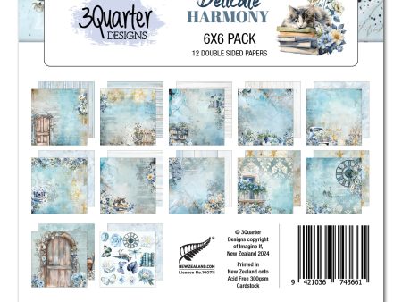 3Quarter Designs Delicate Harmony 6x6 Paper Pack Supply