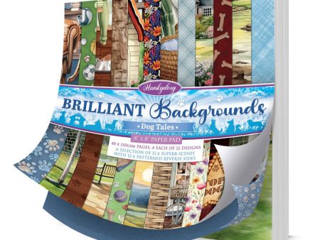 Brilliant Backgrounds - Dog Tales 8 x8  Paper Pad Online Hot Sale