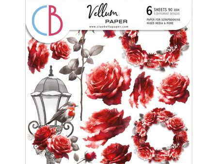 Vellum Paris Je t’aime Fussy Cut 6 x6  6 Pkg For Discount