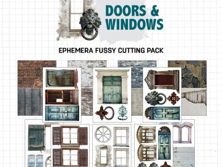 3Quarter Designs Ephemera Fussy Cutting Pack - Windows And Doors Online Sale