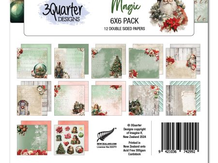 3Quarter Designs Xmas Magic 6x6 Paper Pack Online