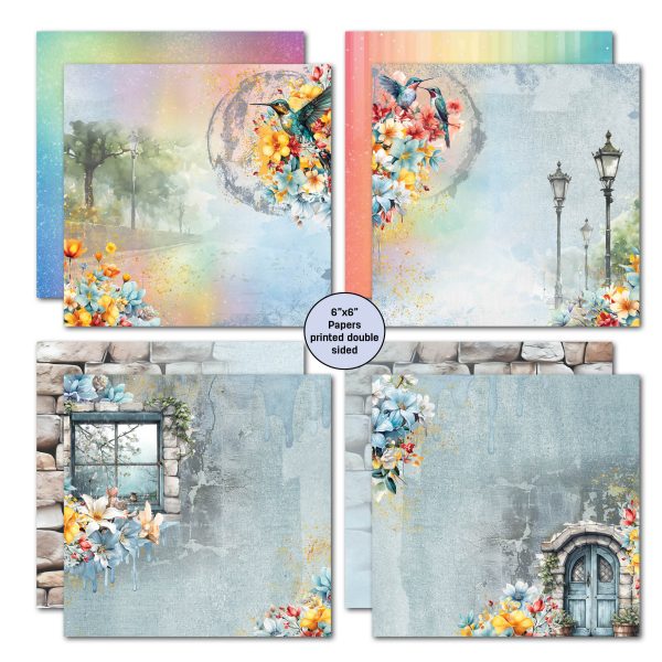 3Quarter Designs Tomorrow s Rainbow 6x6 Paper Pack Online