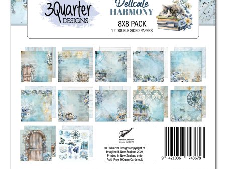 3Quarter Designs Delicate Harmony 8x8 Paper Pack Online