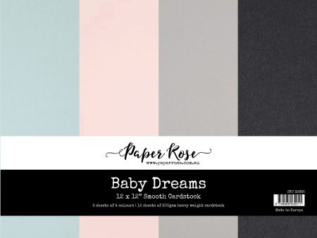 Baby Dreams 12x12 Assorted Smooth Cardstock - 12 sheets 32865 Online now