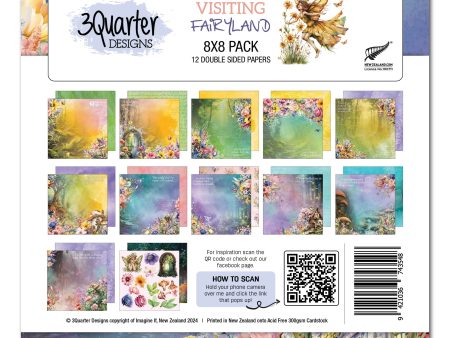 3Quarter Designs Visiting Fairyland 8x8 Paper Pack Hot on Sale